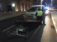 بالصور: إصابة متوسطة لراكب دراجة بحادث دهس وسط مدينة يافا